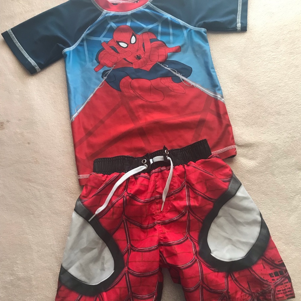 Spiderman swim set.